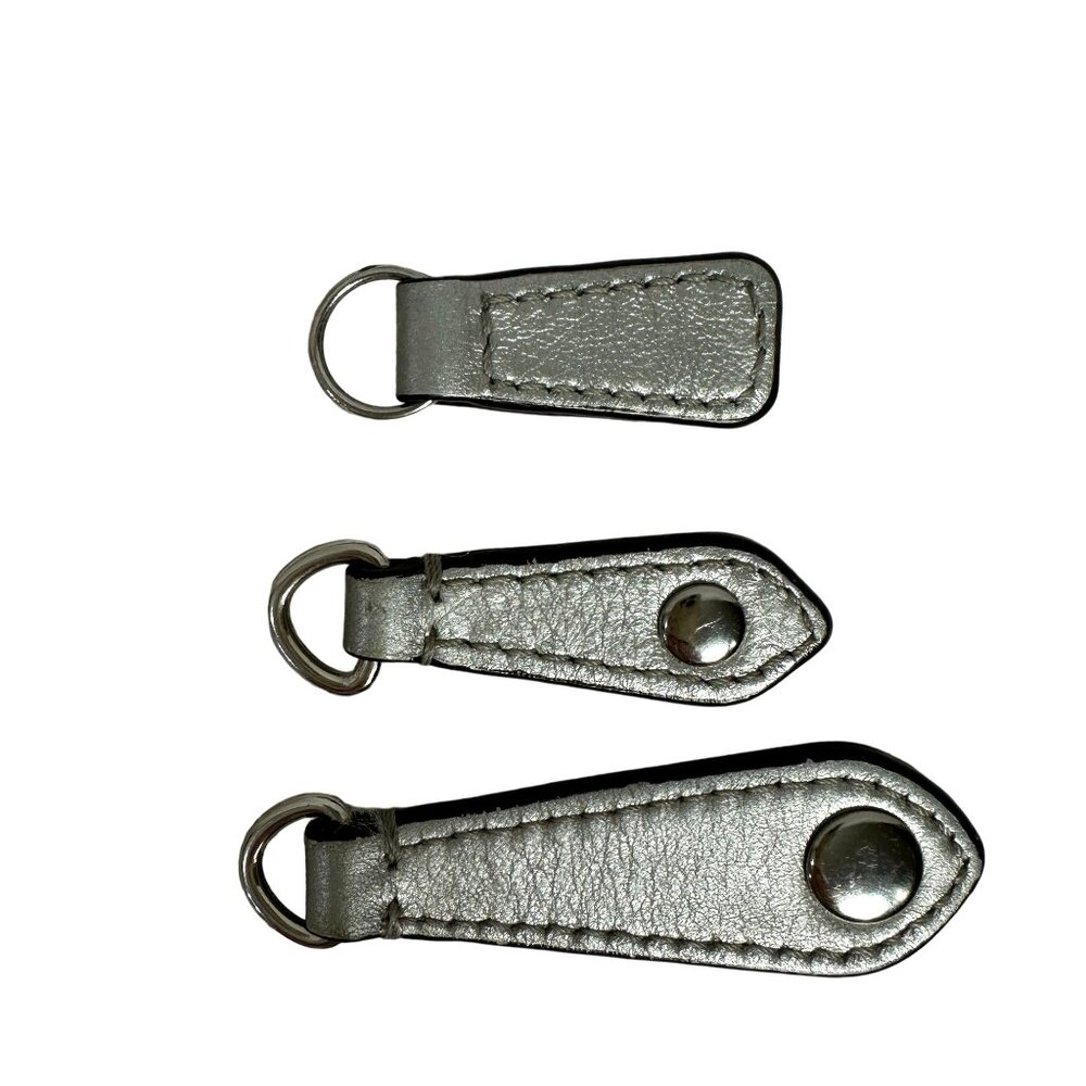 Coach Replacement Strap Silver Metallic Leather +… - image 5